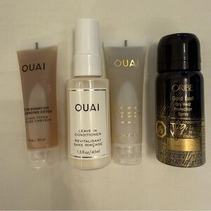 OUAI Detox Shampoo Travel Tube - Clear & Tan Packaging